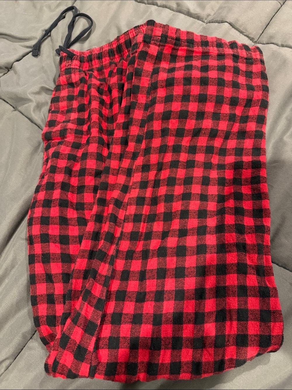 RedHead Red and Black Buffalo Plaid Fleece Jogger Pants